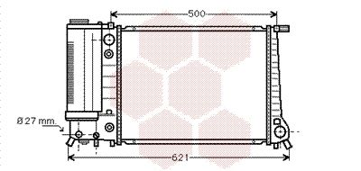 VAN WEZEL Radiaator,mootorijahutus 06002106